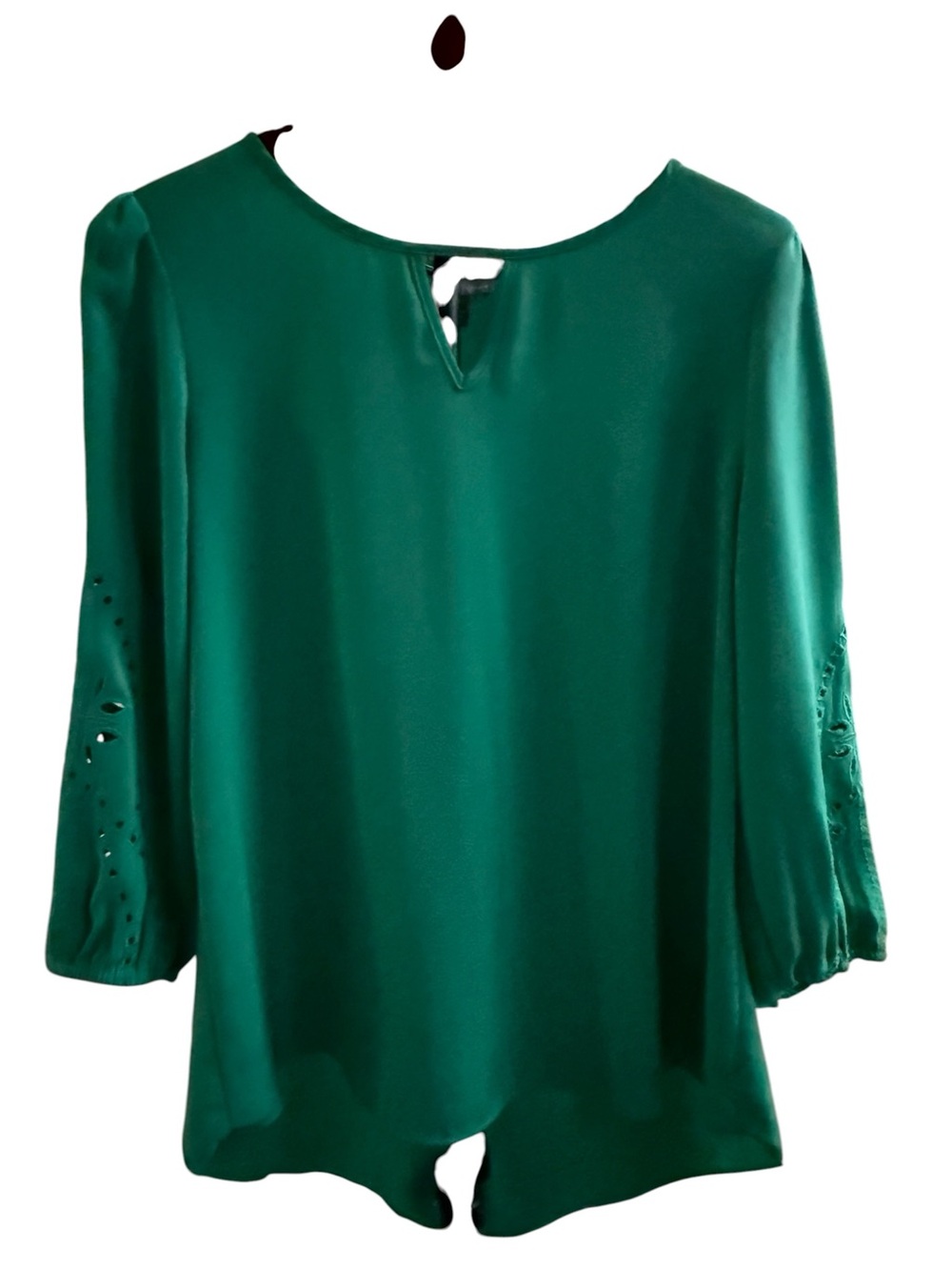 Market & Spruce Emerald Green Keyhole Blouse Size M